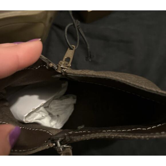 Ana Palo A New Approach Taupe Women's Boots Double Zipper Memory Foam Size 10M - Picture 8 of 8